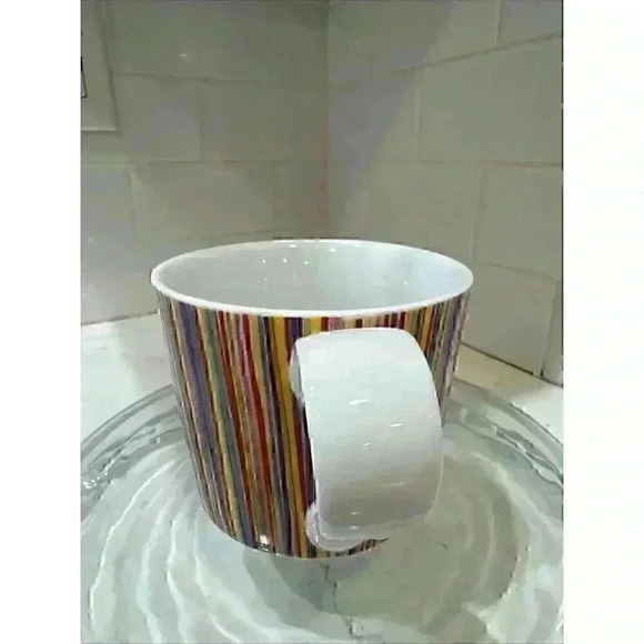 Starbucks Vertical Rainbow Stripe Mug 13oz Pre-owned 2008 Retired - Picture 4 of 10